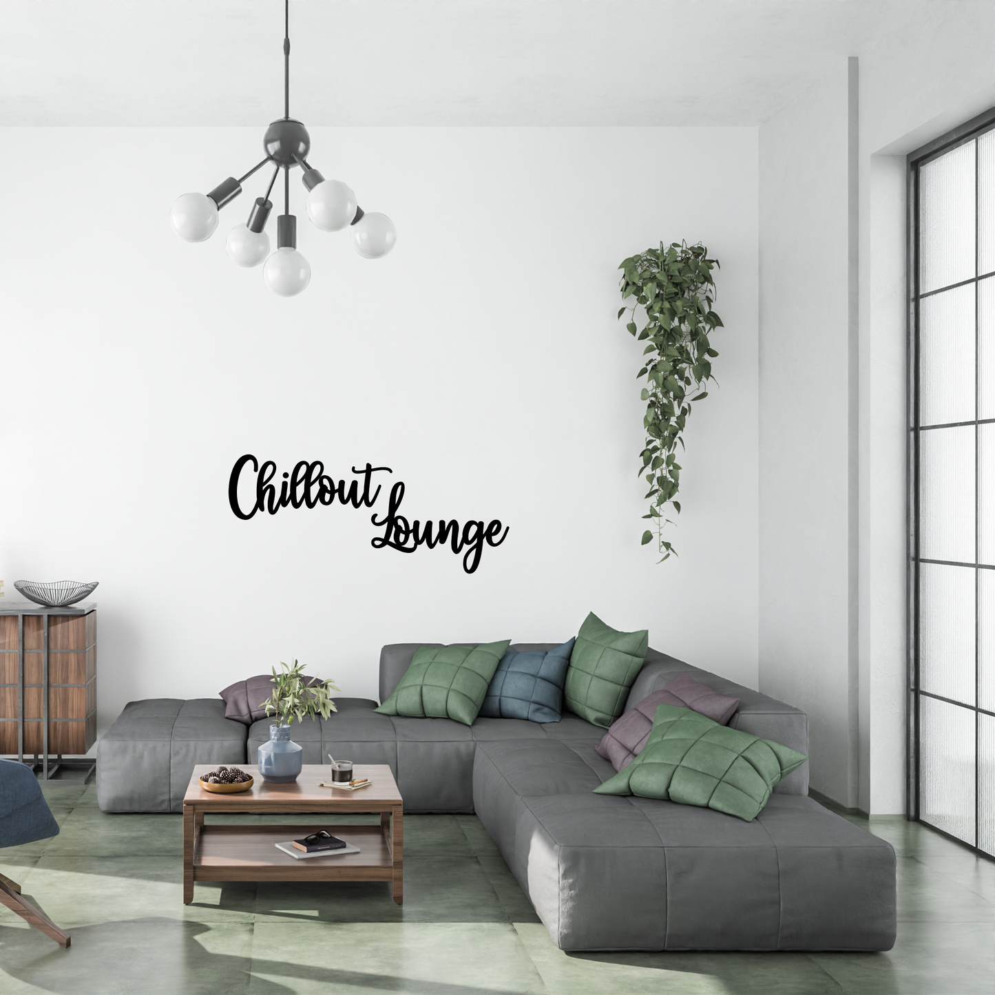 3D Deko Schriftzug "Chillout Lounge" l WOHNZIMMERDEKO | WANDDEKO | RELAXZONE
