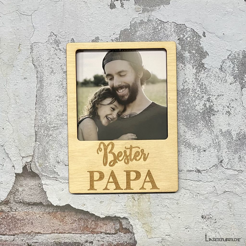 Bilderrahmen aus Holz mit Magnet | Kühlschrank Magnet | individuell