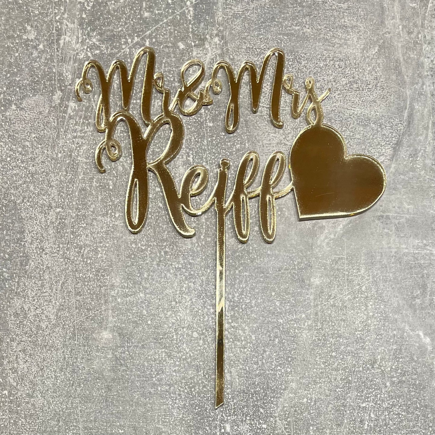 Deko Topper l 2x Wunschnamen | INDIVIDUELL | HOCHZEIT | Blumenstecker