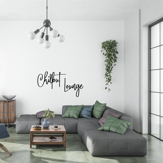 3D Deko Schriftzug "Chillout Lounge" l WOHNZIMMERDEKO | WANDDEKO | RELAXZONE