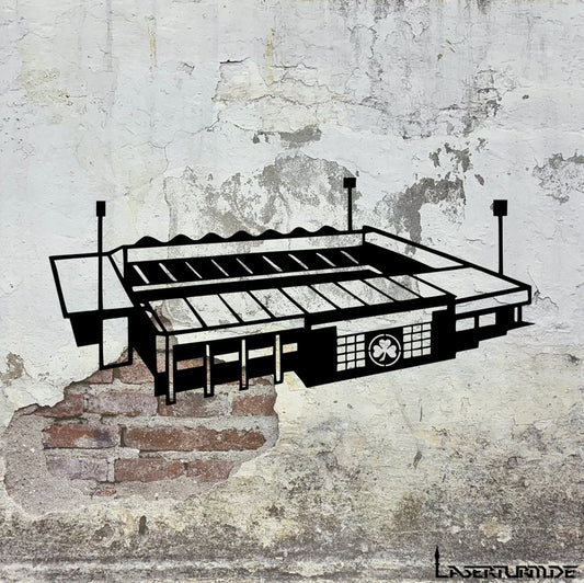 3D Deko Stadion Silhouette "Fürth" l WOHNZIMMERDEKO | WANDDEKO
