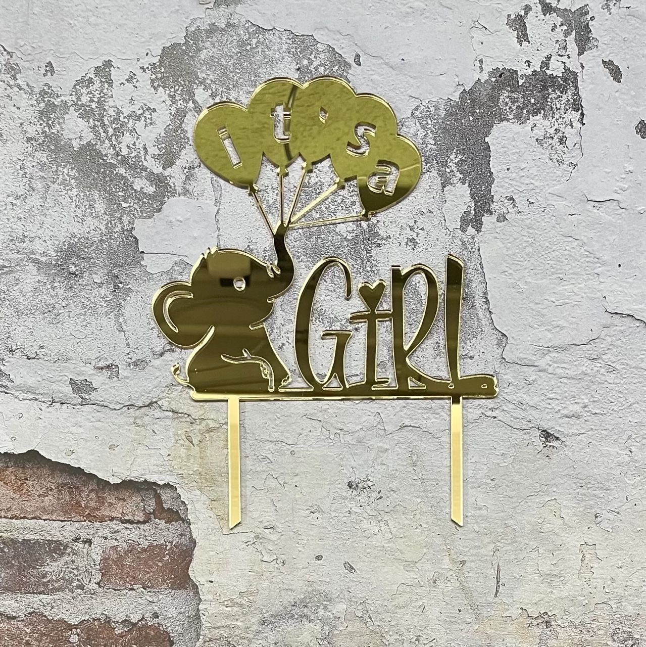 Deko Topper its a boy | its a girl l Elefant | Babyparty