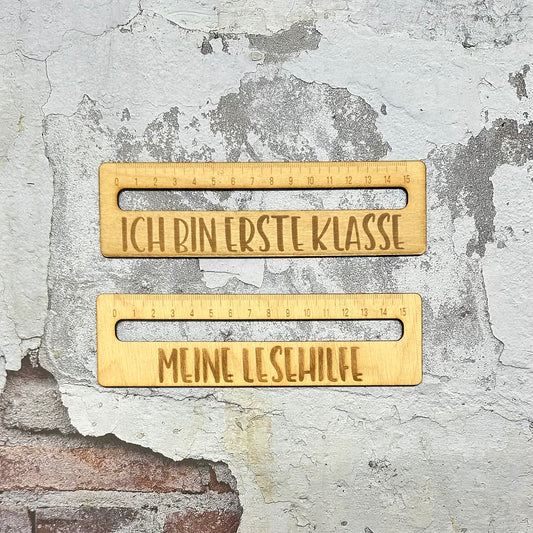 Lesehilfe inkl. Lineal l Hurra Schulkind | Einschulung | Endlich Schulkind
