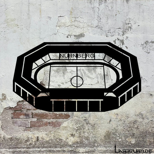 3D Deko Stadion Silhouette "Nürnberg" l WOHNZIMMERDEKO | WANDDEKO